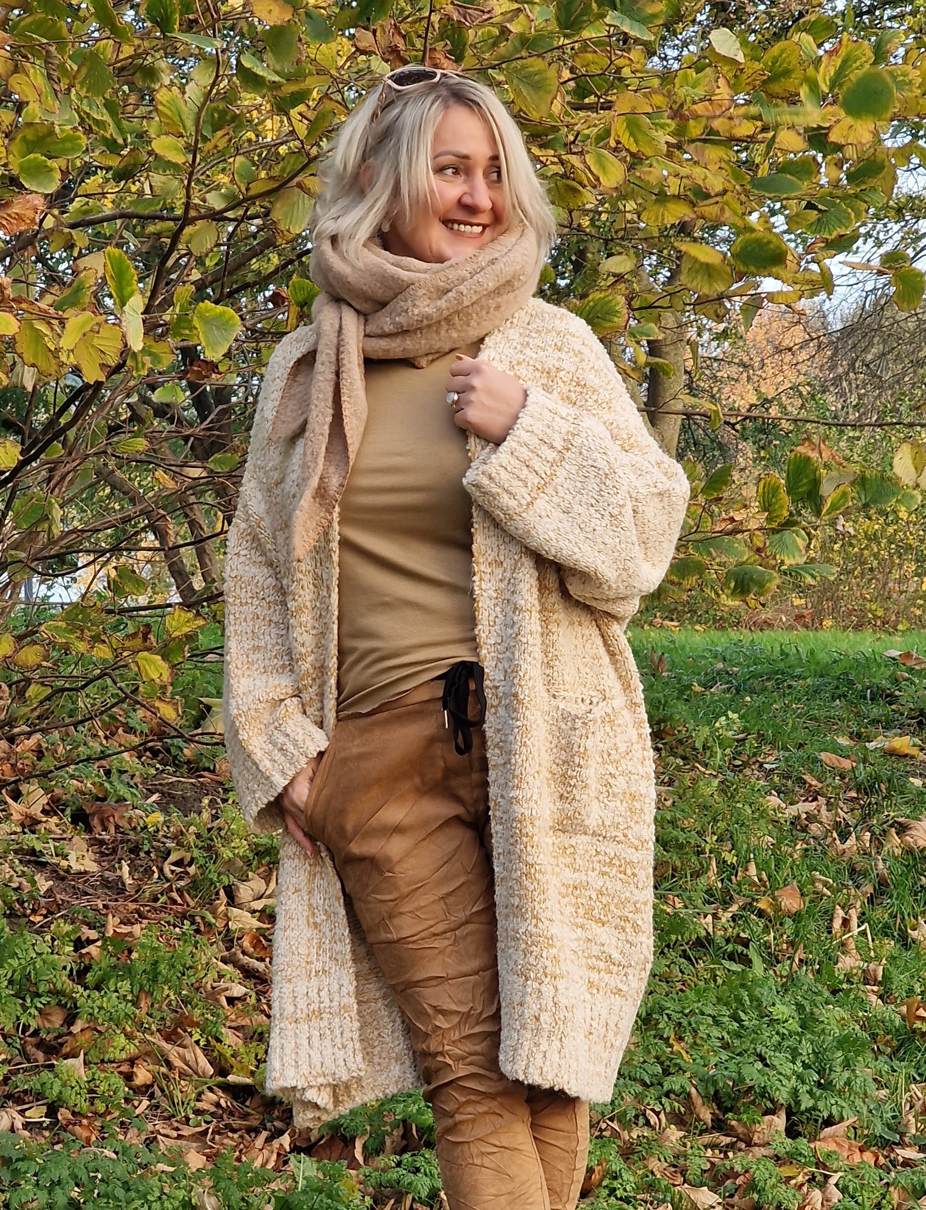 Strickjacke – Oversized Strickmantel – Cardigan – “Nina”  