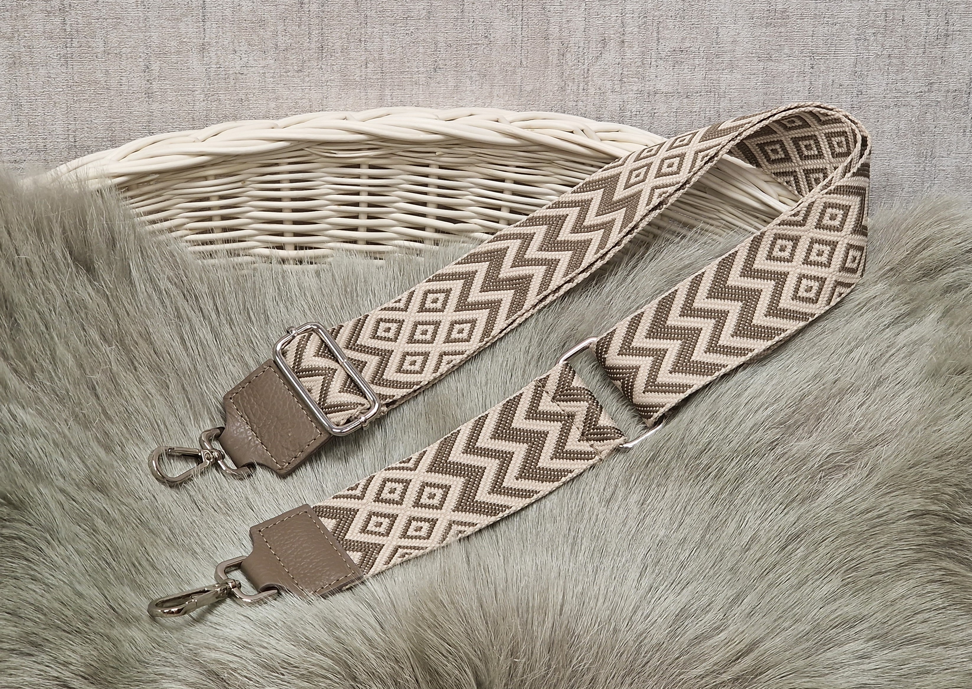 Wechselgurt für Taschen – Taupe dunkel 9 – Taschenriemen 