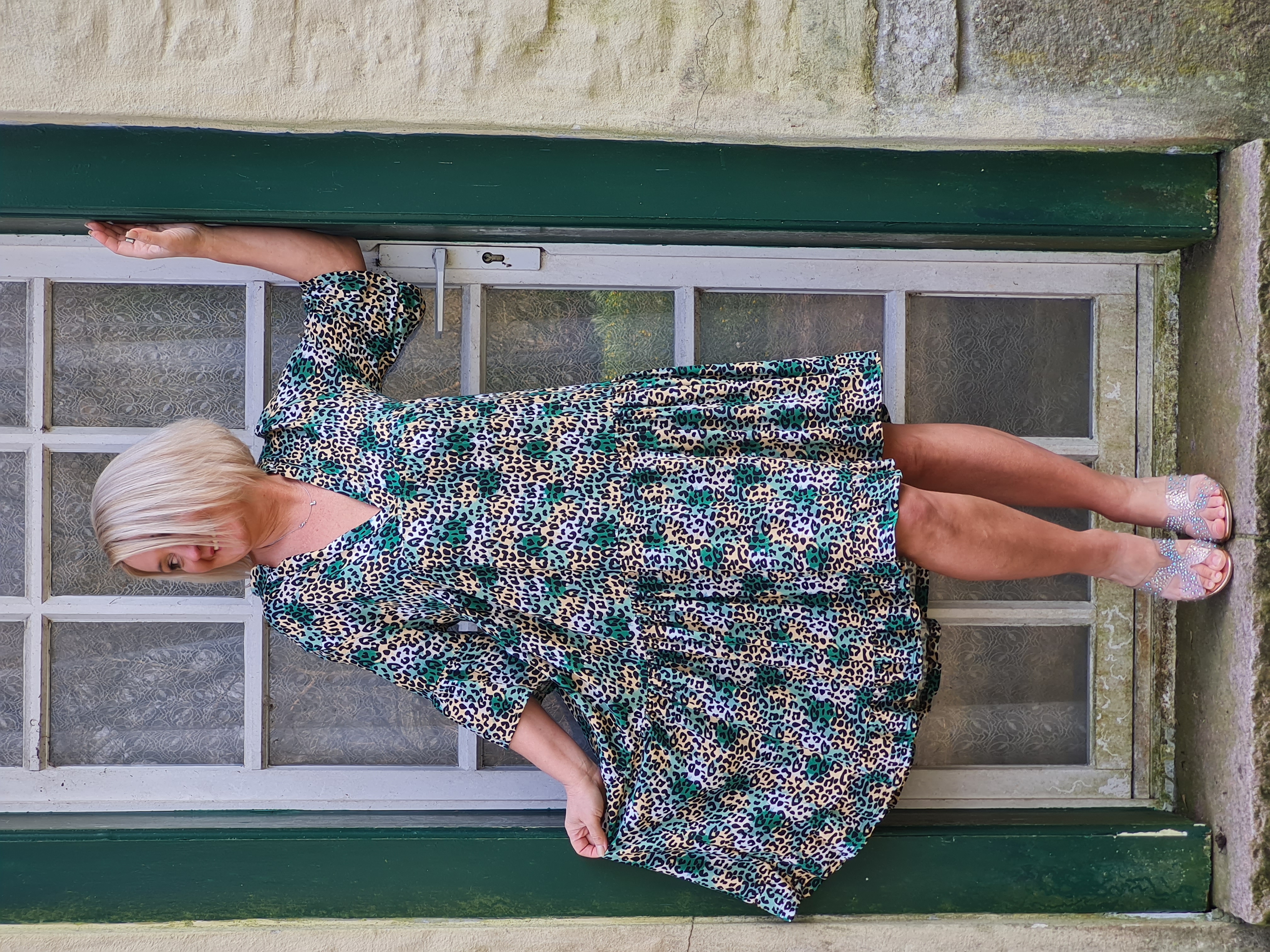 Tunika – Kleid – Sommerkleid – Midi-Kleid – "Leo Grün" 