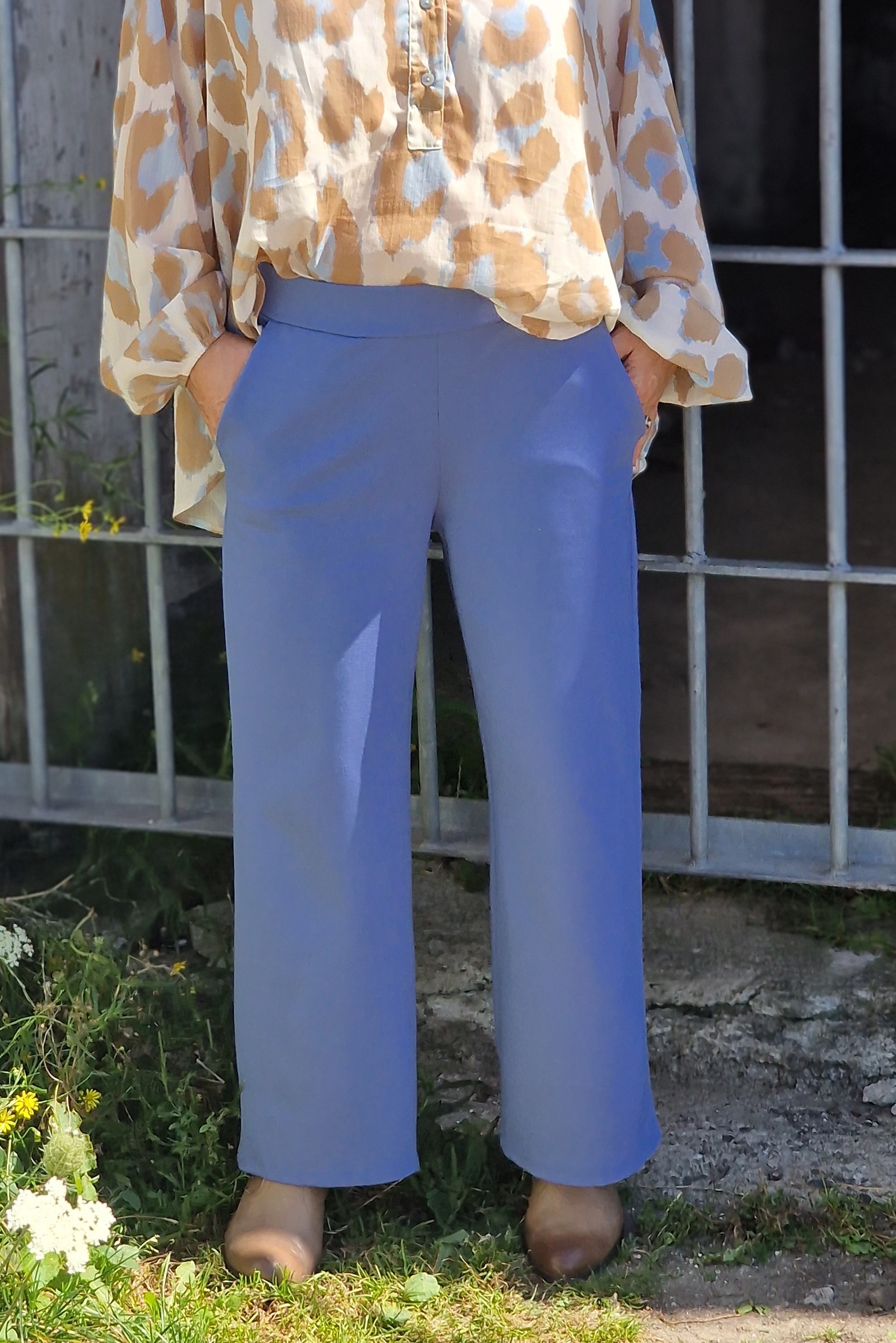 Culotte Hose 7/8 in Sweatshirt Qualität – Damenhose 90cm lang – Hose
