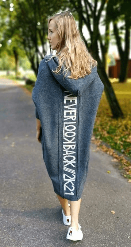 Strickjacke – Strickmantel – Cardigan – “NeverLookBack”