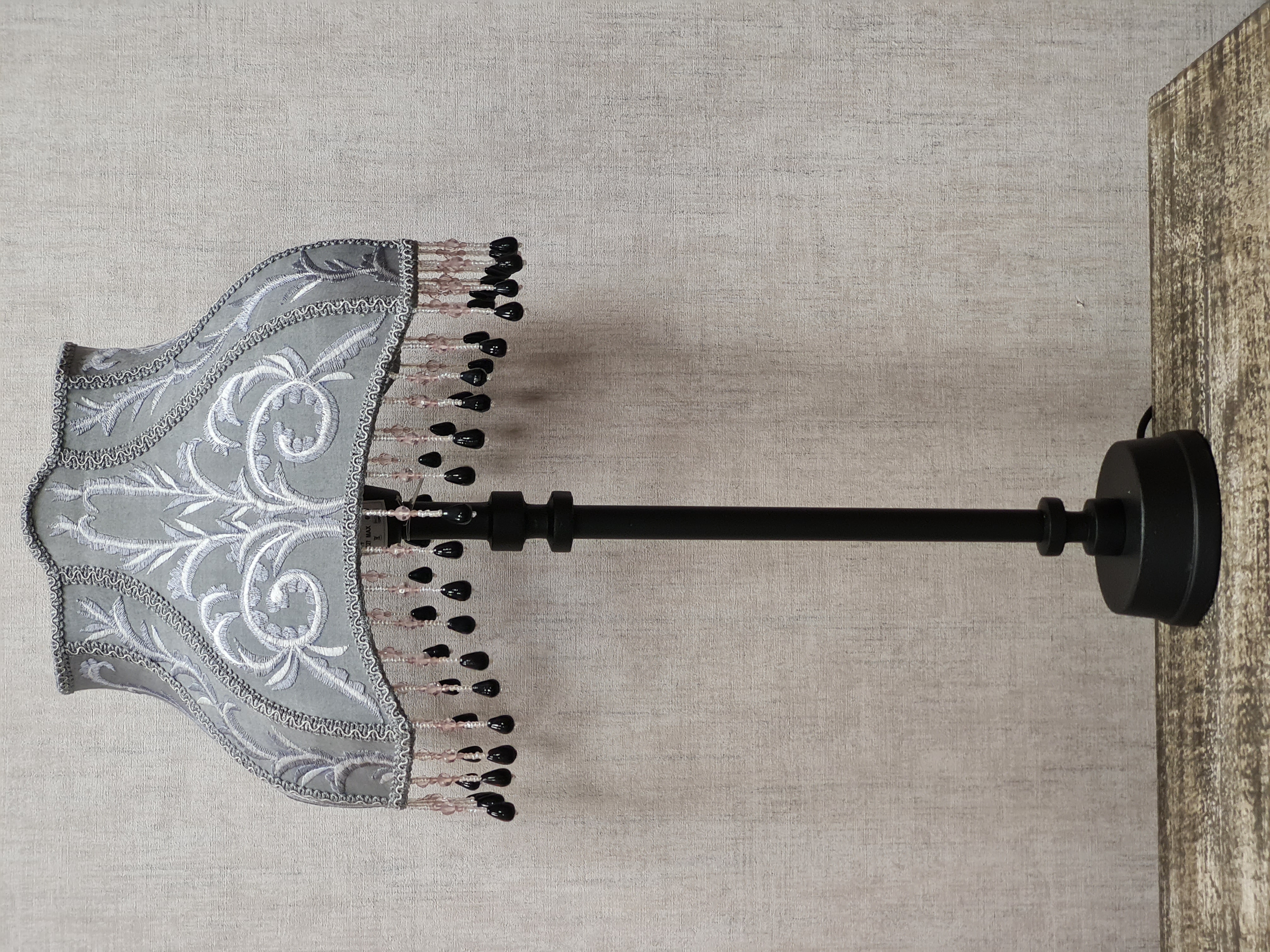 Lampenschirm nostalgisch– Shabby Retro Vintage Lampenschirm – "Klara" 