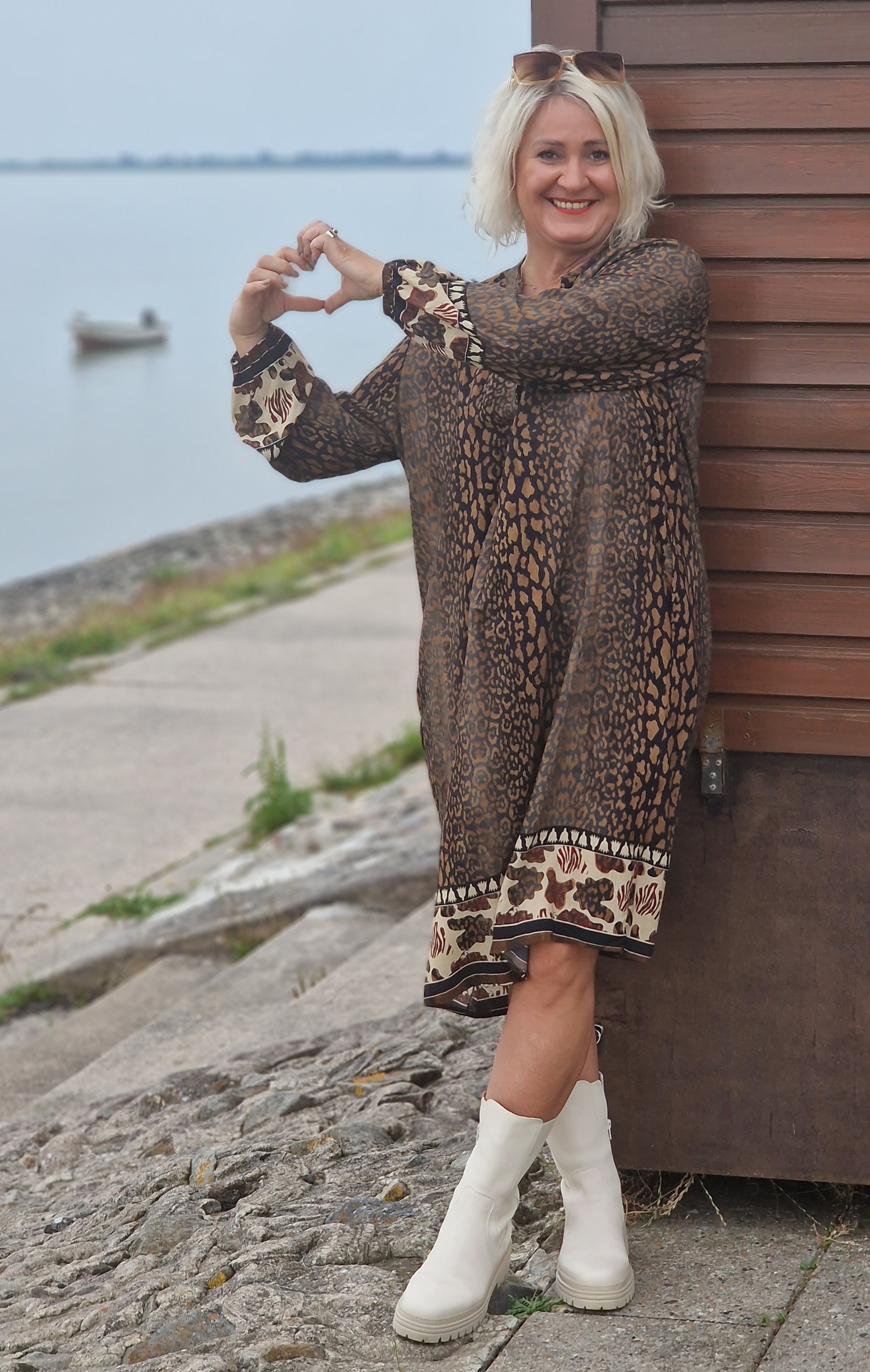 Kleid – Tunika – Herbstkleid „Leoprint“  