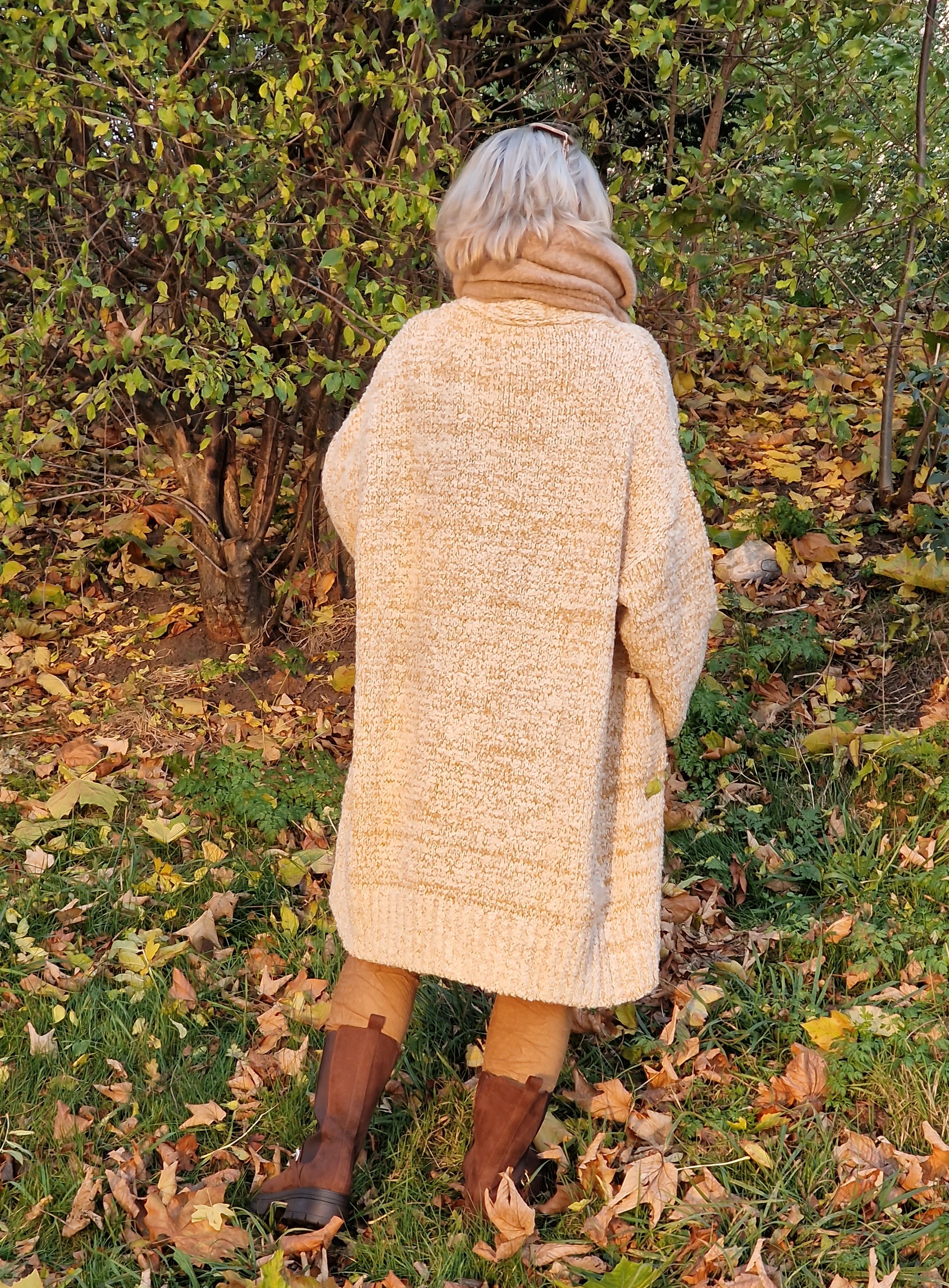 Strickjacke – Oversized Strickmantel – Cardigan – “Nina”  