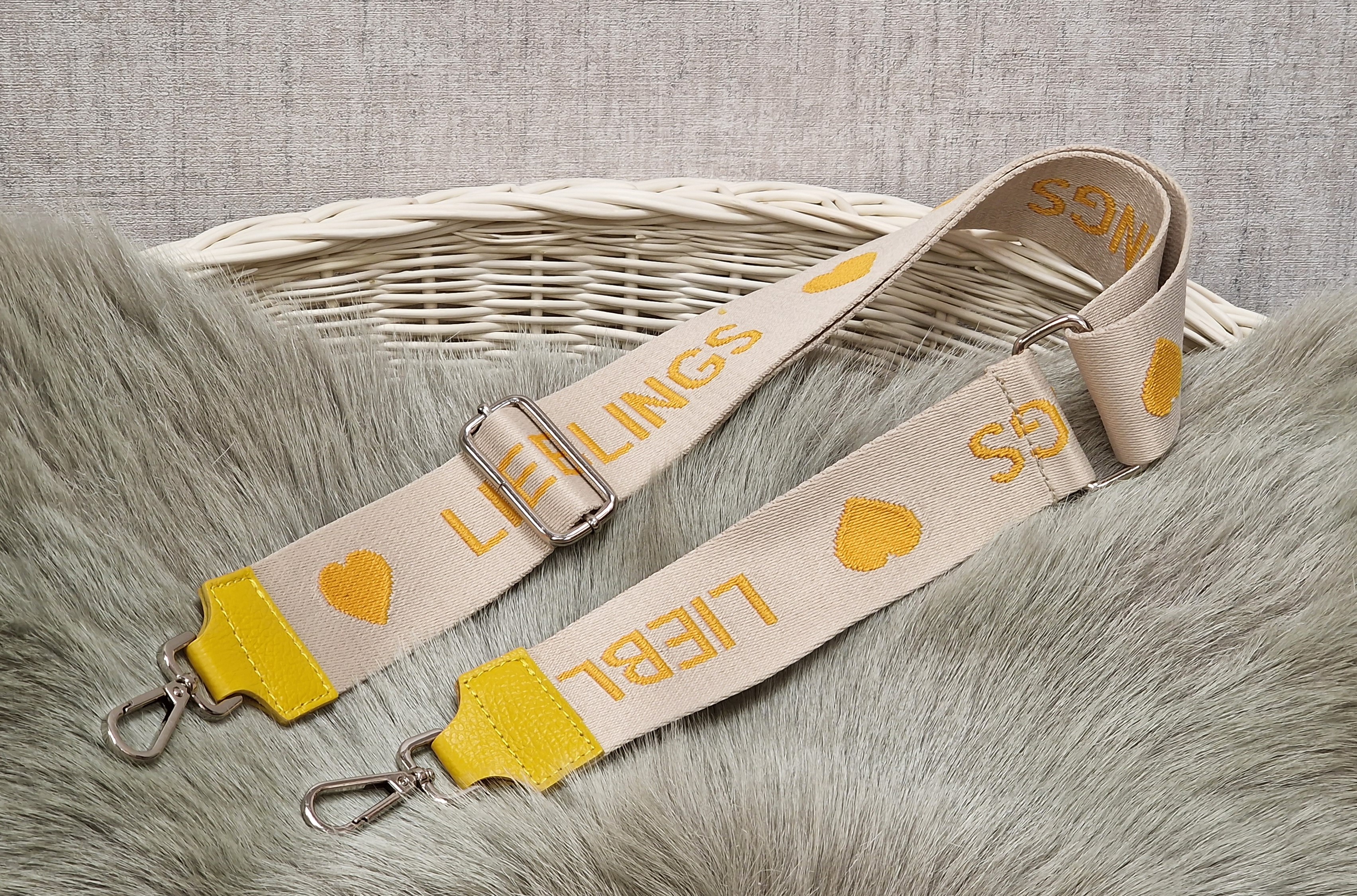 Wechselgurt für Taschen – Gelb 1 – Taschenriemen 