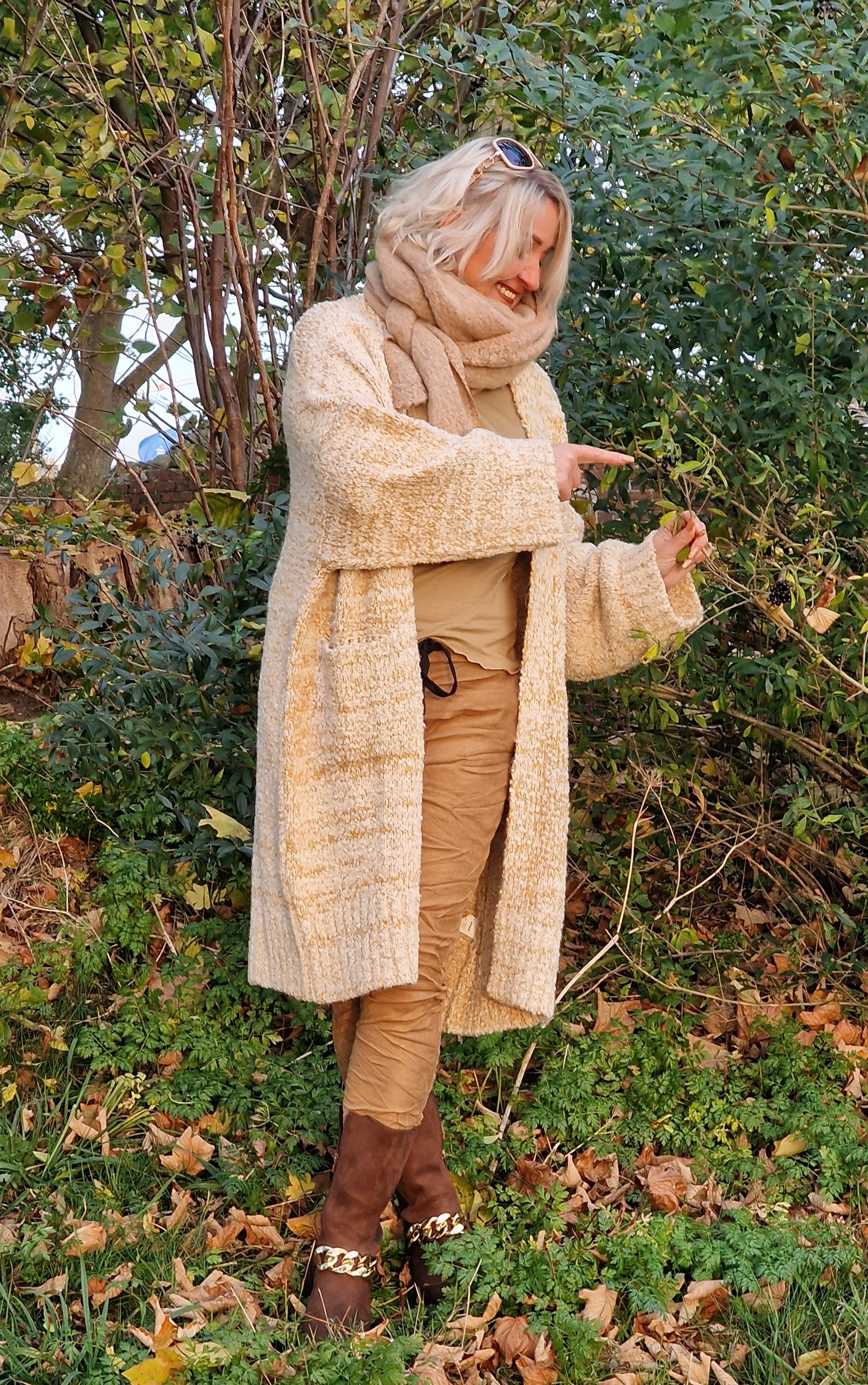 Strickjacke – Oversized Strickmantel – Cardigan – “Nina”  