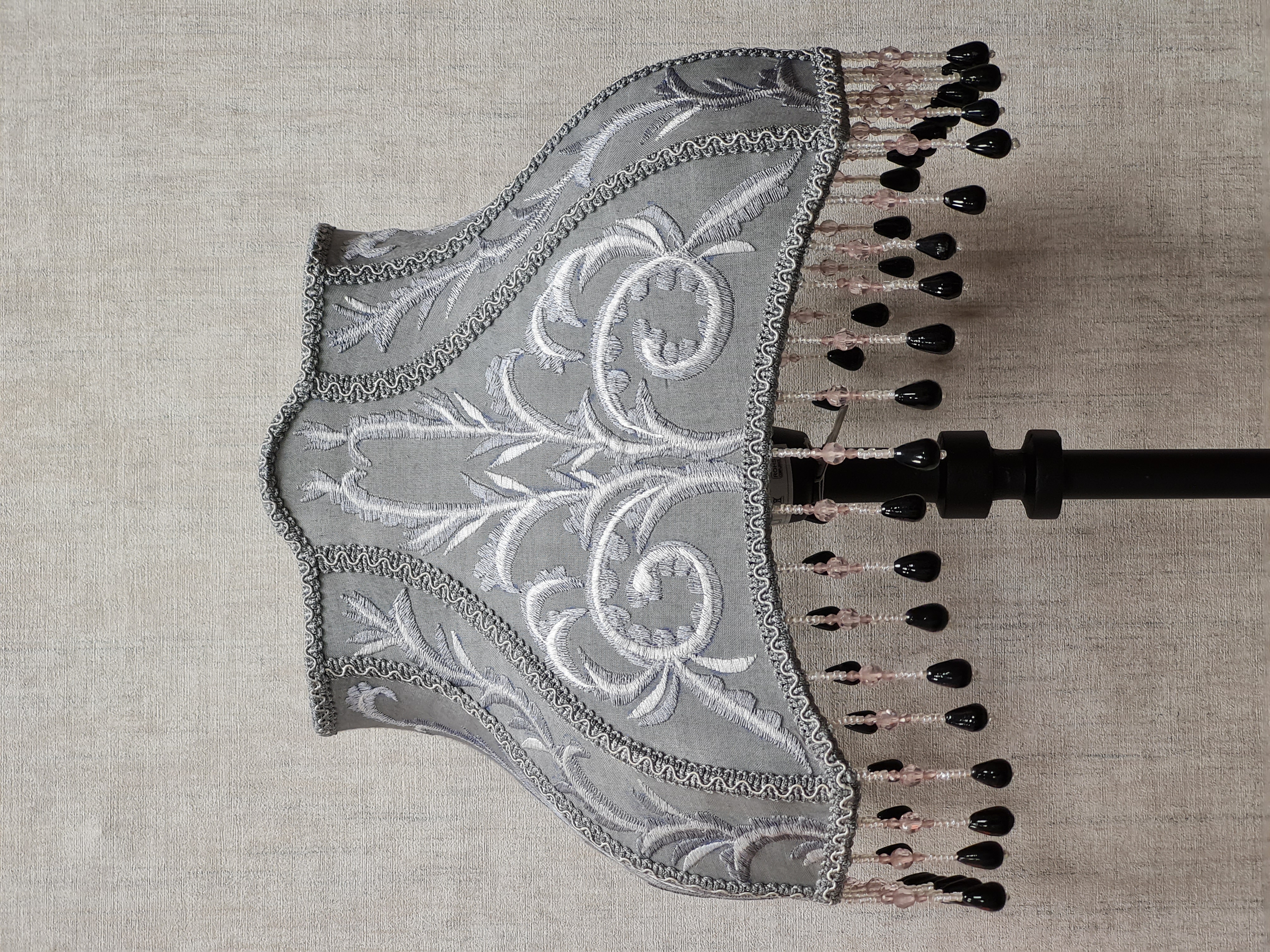 Lampenschirm nostalgisch– Shabby Retro Vintage Lampenschirm – "Klara" 