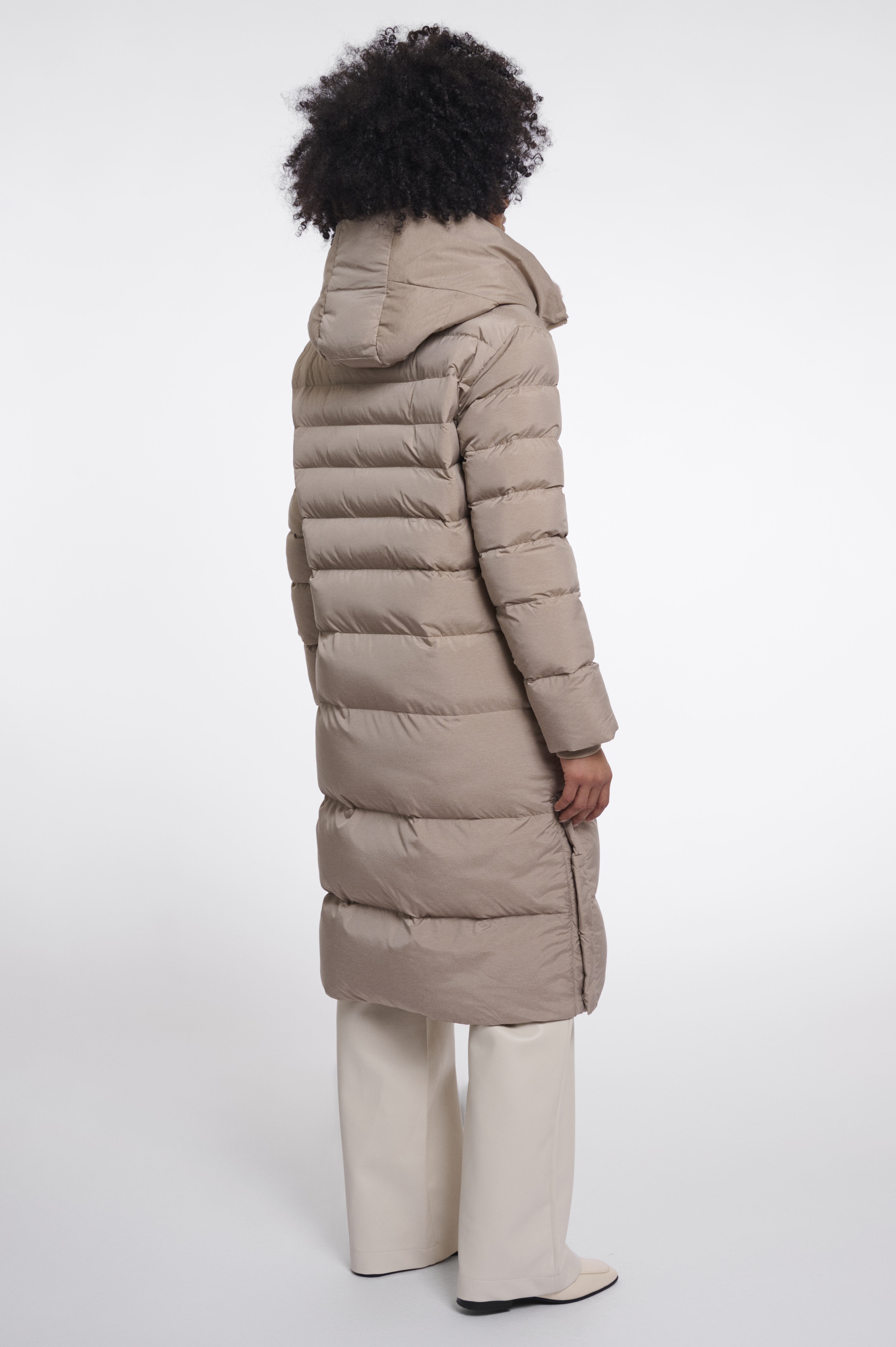 RINO & PELLE Winterjacke "Hudson Mocha latte" – Kunstfell – Damenjacke – Wintermantel  beige