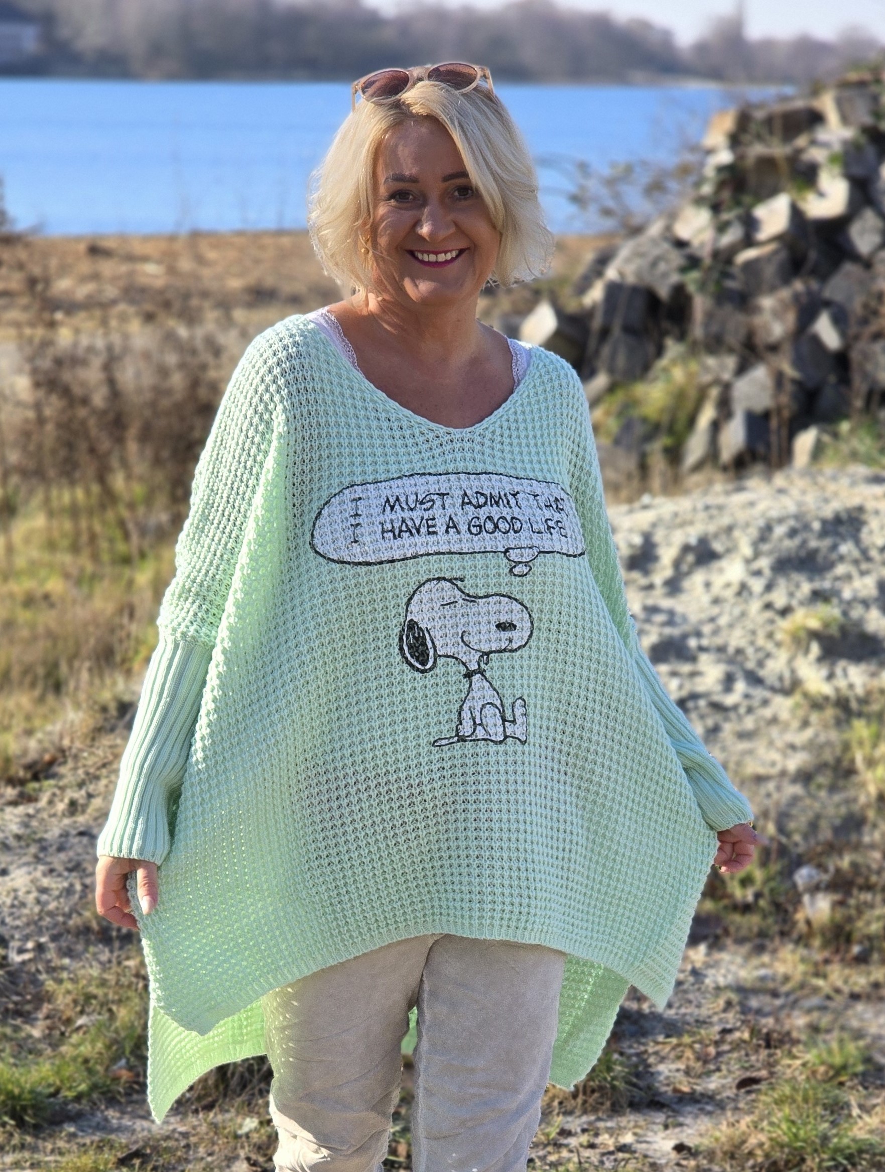 Pullover "Snoopy" – oversized Pulli "Alice" – Damenpullover
