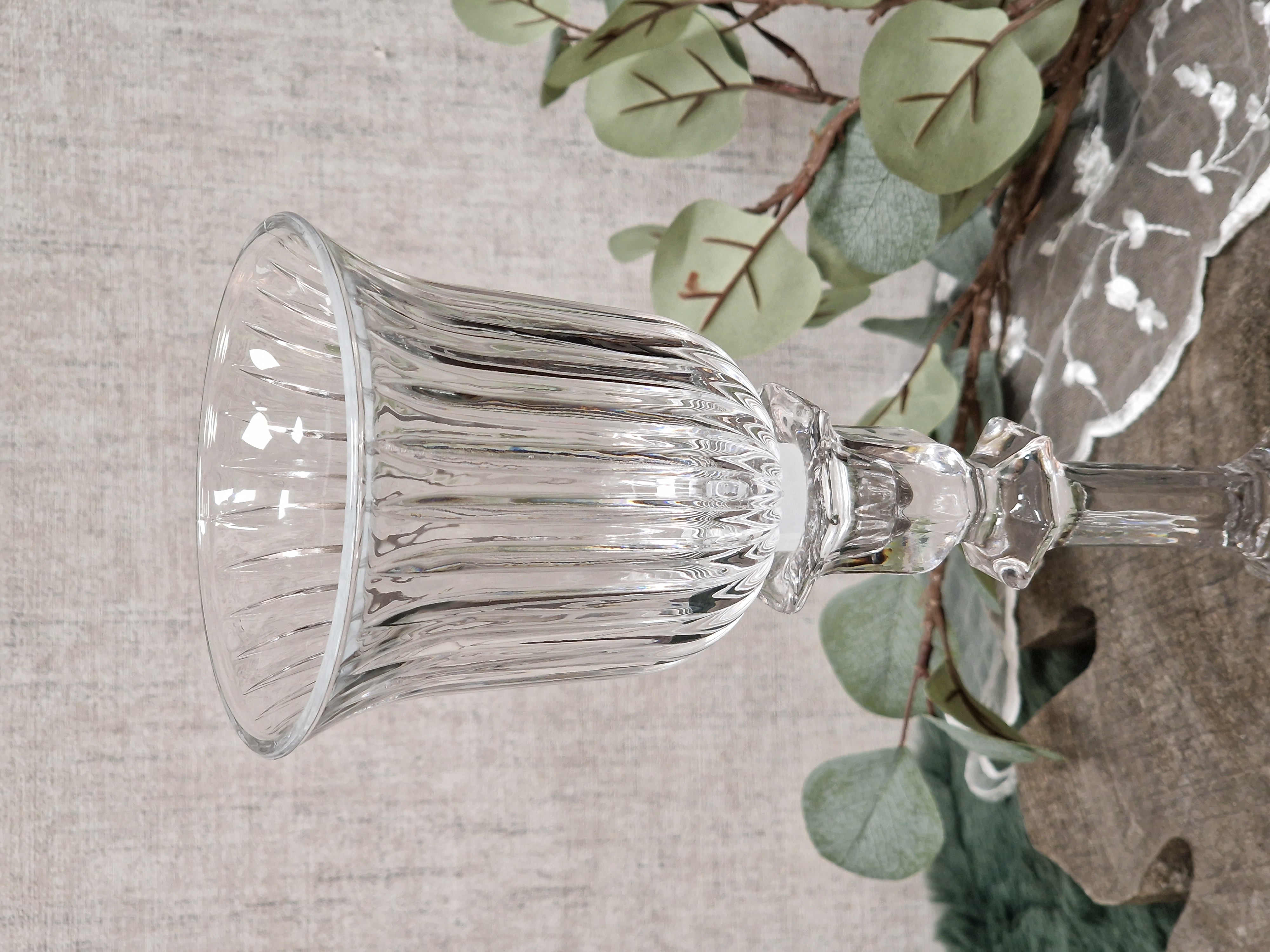 KRÖMER Teelichtaufsatz, Windlichtaufsatz, Aufsatzglas  "STELLA" für Kerzenleuchter – Glasaufsatz – Teelichtglas – Kerzenglas klar   für Kerzenständer   