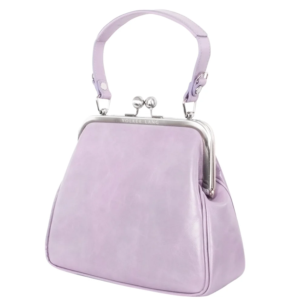 Volker Lang "BT20 Audrey Flieder - Vintage –  Ledertasche  – Umhängetasche 