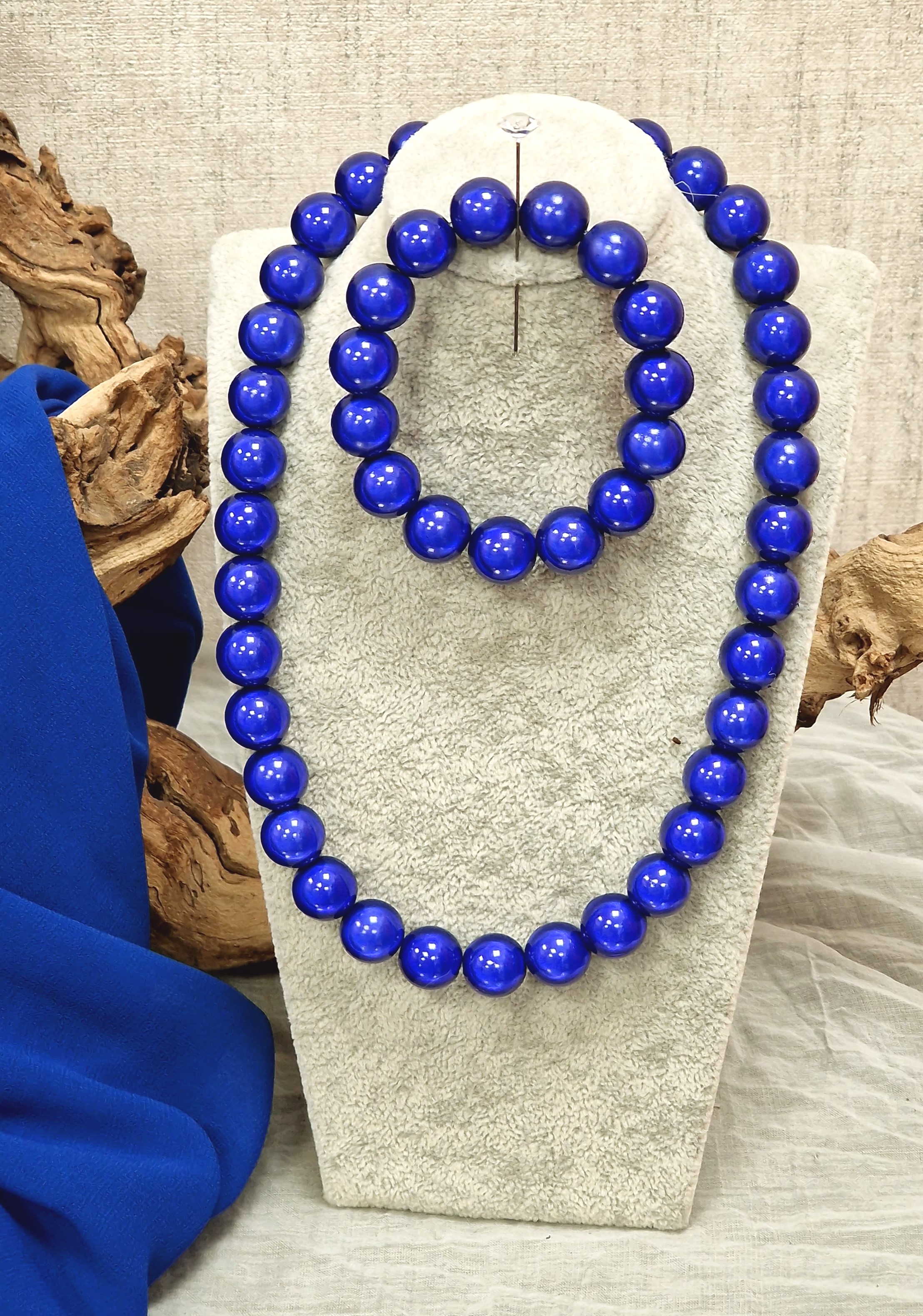 Magic Perlen Armband 14mm – Miracle Beads – Armkette – Damen Armband – in Königblau