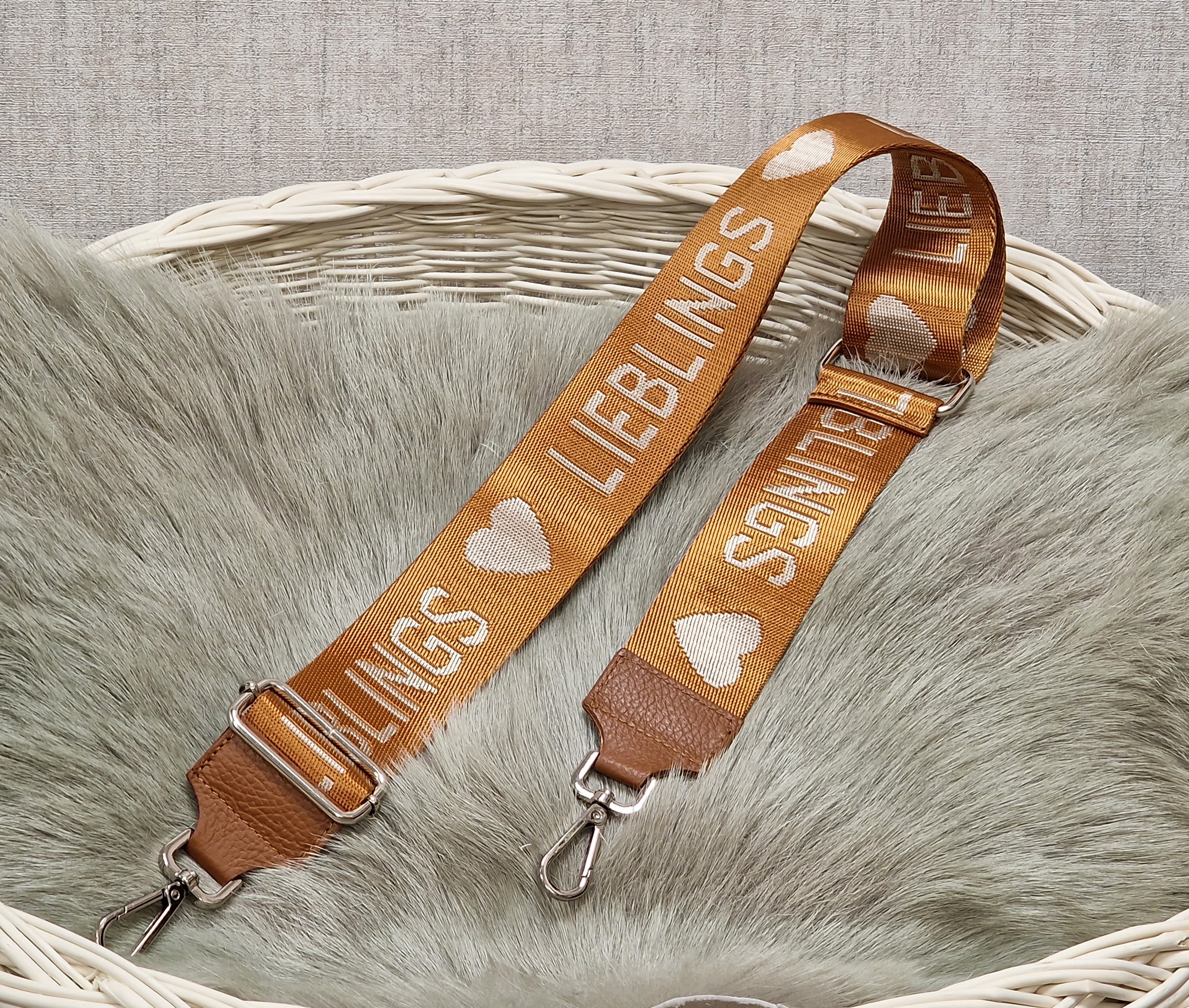 Wechselgurt für Taschen  – Rostbraun 2 – Taschenriemen