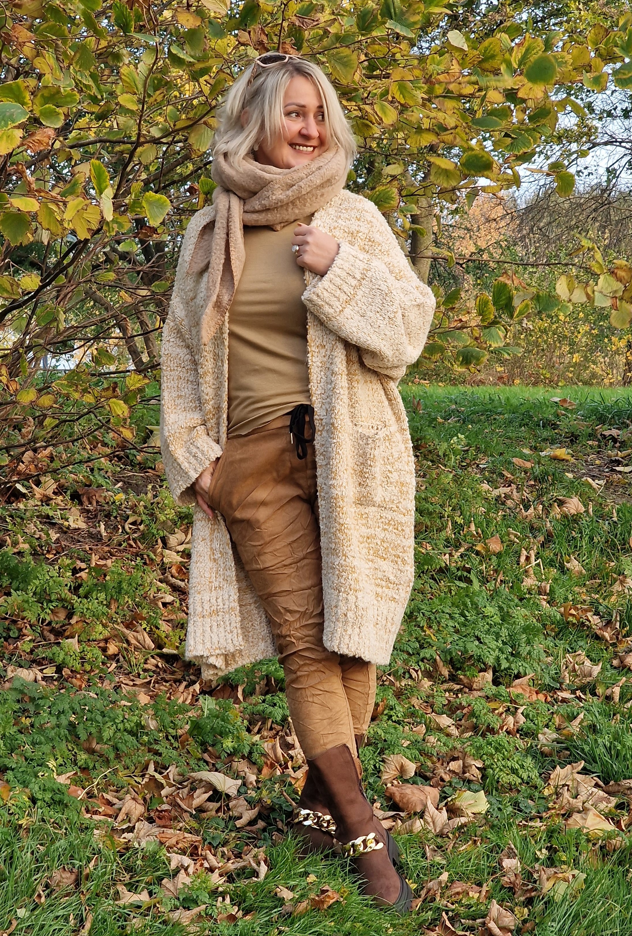 Strickjacke – Oversized Strickmantel – Cardigan – “Nina”  