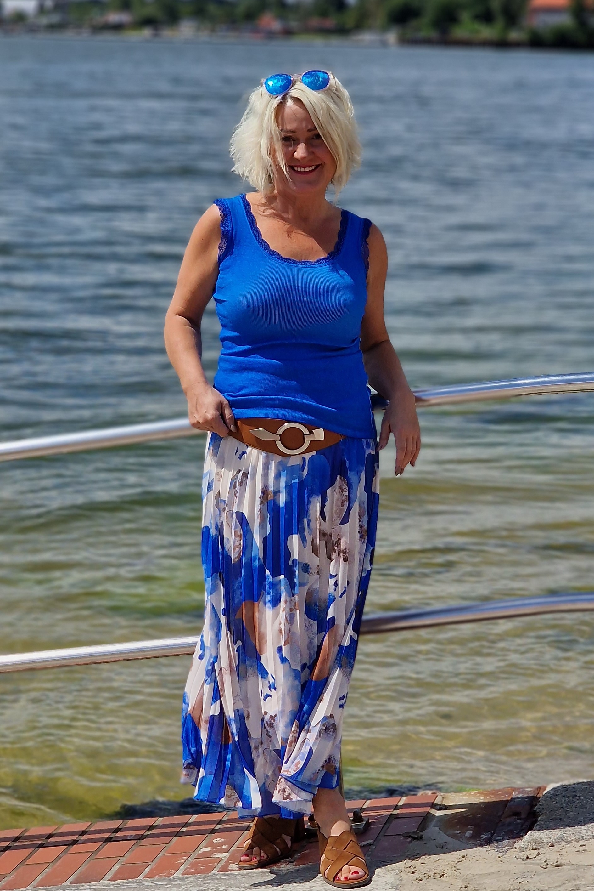 Unterhemd mit zarter Spitze – Baumwolle Top – Damen Hemdchen