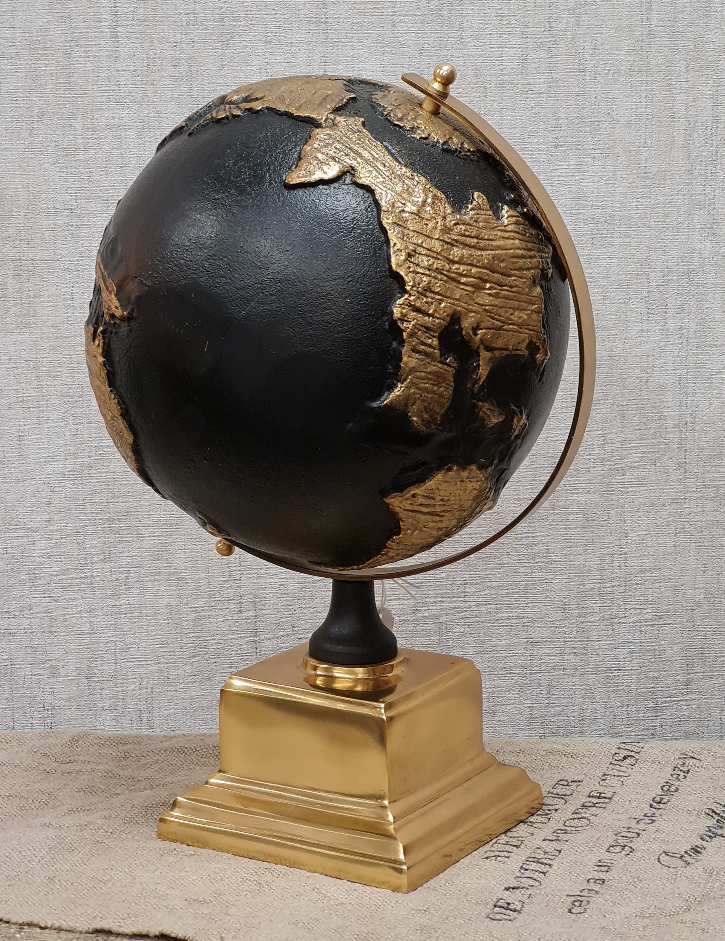 Globus Swcharz Gold– Weltkugel – Dekoglobus